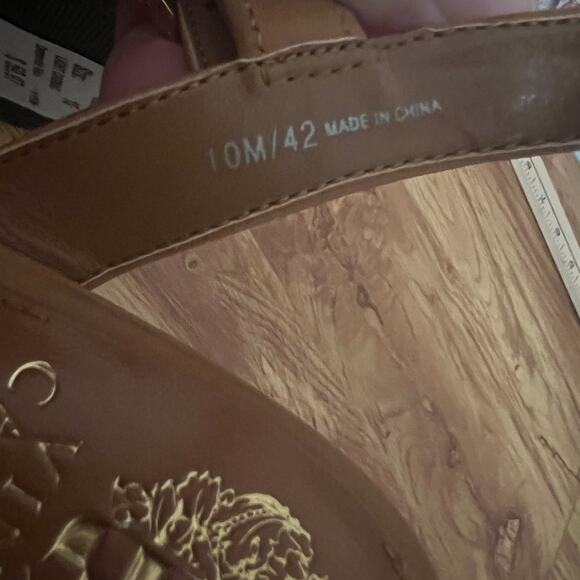 Vince Camuto Rohnlee Platform Heeled Sandals In Light Cognac Size 10M - Picture 8 of 11